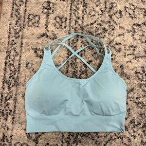 NVGTN Sky Blue Strappy Bra